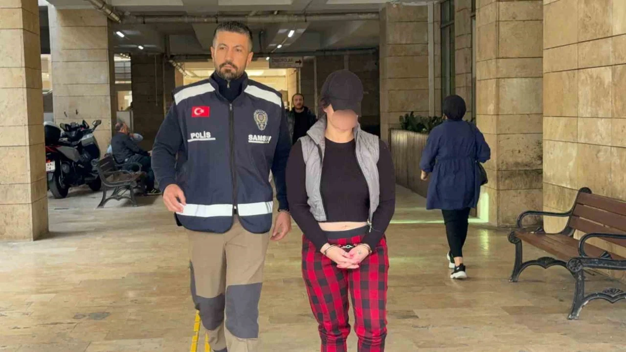 ADLİ İŞLEMLERİNİN ARDINDAN TUTUKLANAN F.K., ÇARŞAMBA KADIN KAPALI CEZA İNFAZ KURUMUNA...