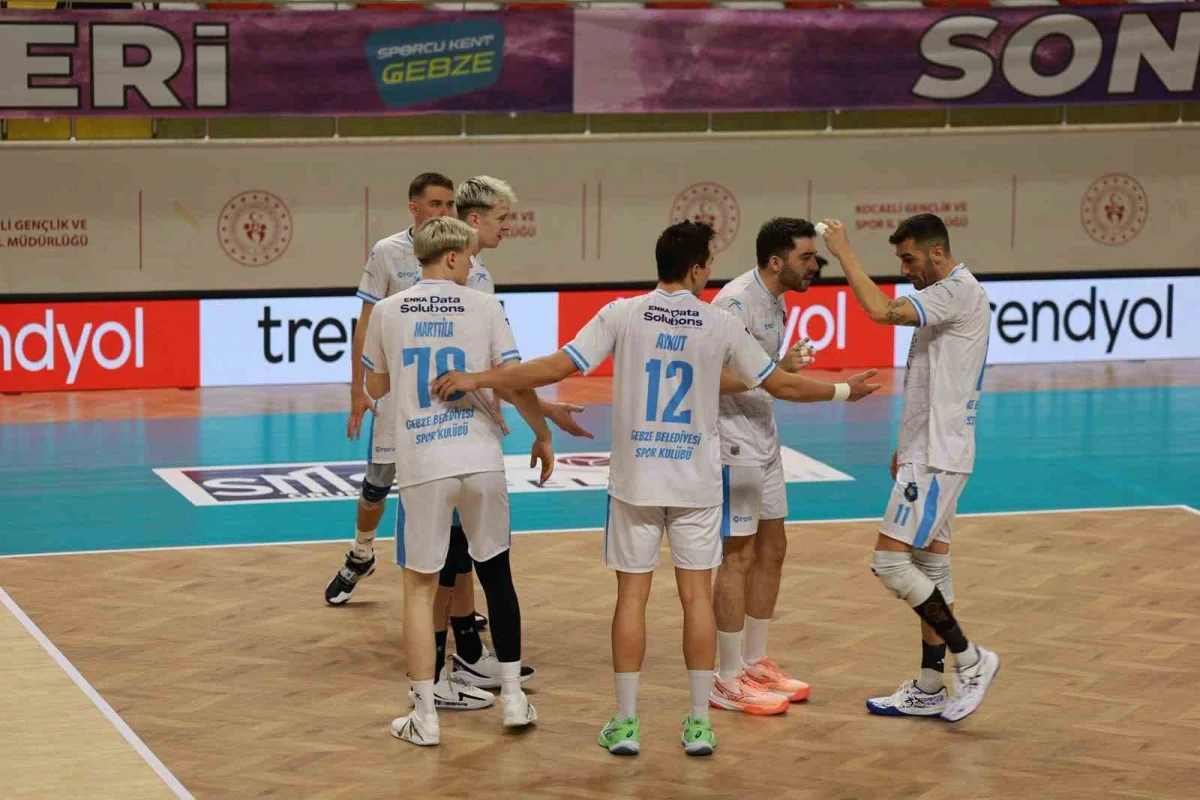 Gebze Belediyespor sahasında Sungurlu Belediyespor'u set vermeden geçti 3