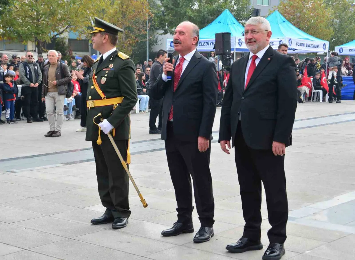 Çorum'da 29 Ekim Cumhuriyet Bayramı törenle kutlandı 3
