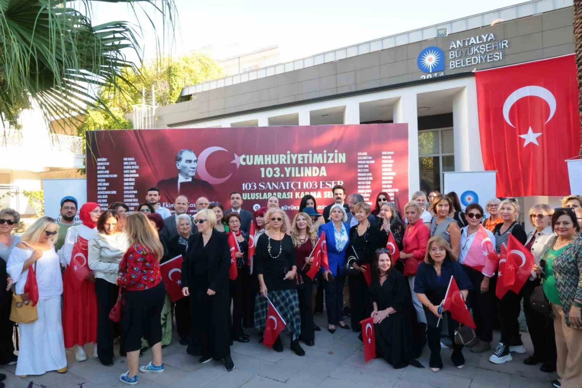 Antalya'da Cumhuriyet'in 103. yılına özel uluslararası sergi kapılarını açtı 1