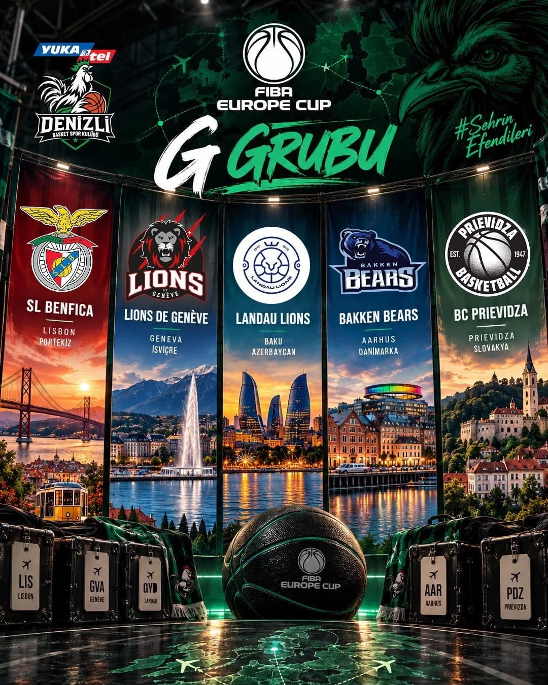 DENİZLİ BASKET'İN AVRUPA HEYECANI BAŞLIYOR