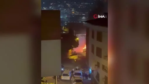 Eyüpsultan’da araç alev topuna döndü