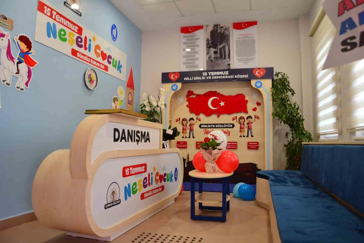 Çorum'da 120 kapasiteli 15 Temmuz Neşeli Çocuk Gündüz Bakım Evi açıldı 2