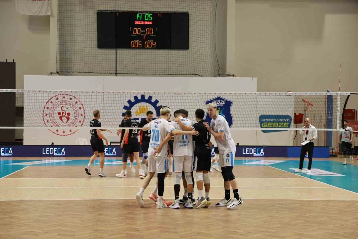 Gebze Belediyespor sahasında Sungurlu Belediyespor'u set vermeden geçti 5