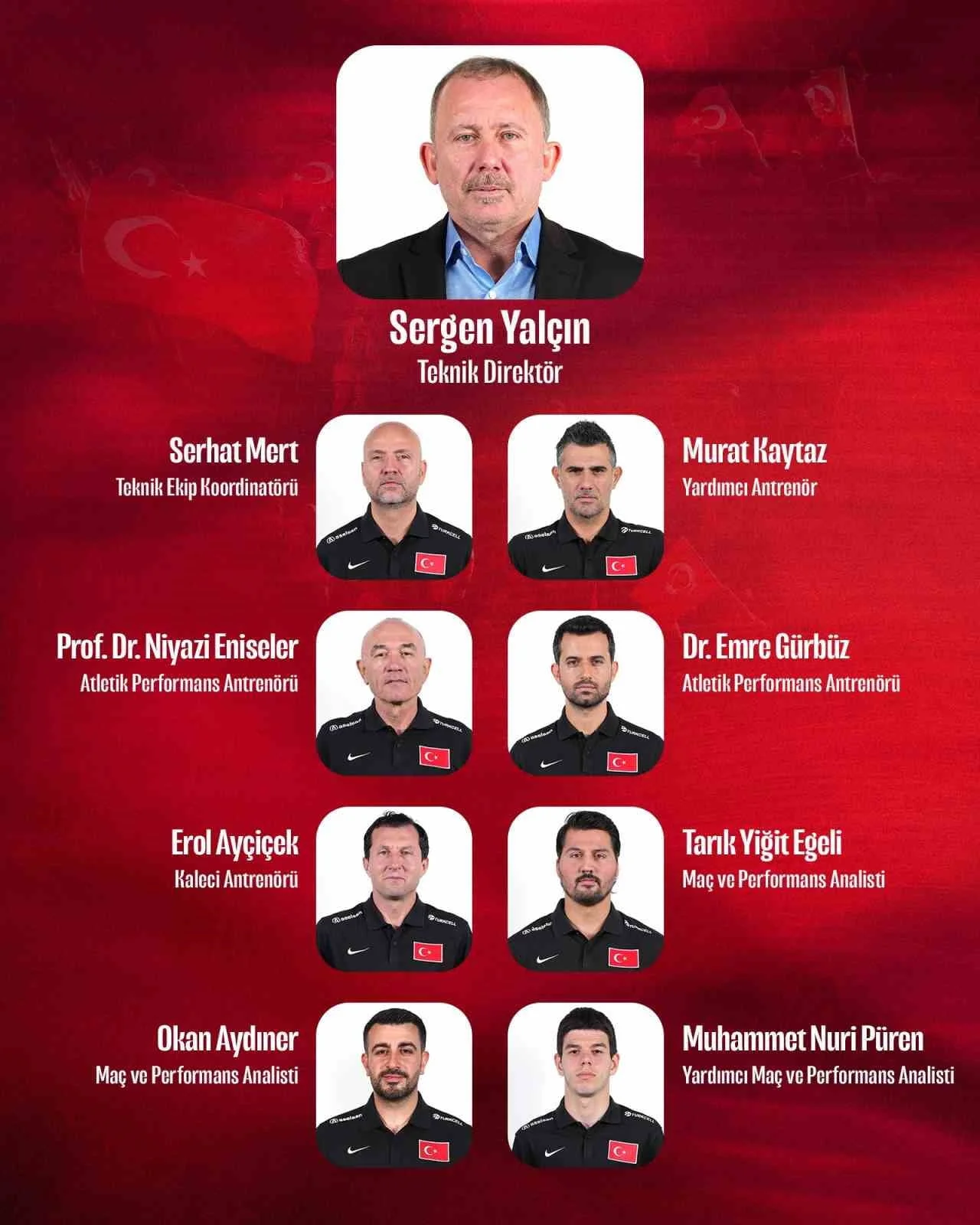 A MİLLİ TAKIM'IN YENİ TEKNİK DİREKTÖRÜ SERGEN YALÇIN'IN TEKNİK EKİBİNDE GÖREV ALACAK İSİMLER BELLİ...