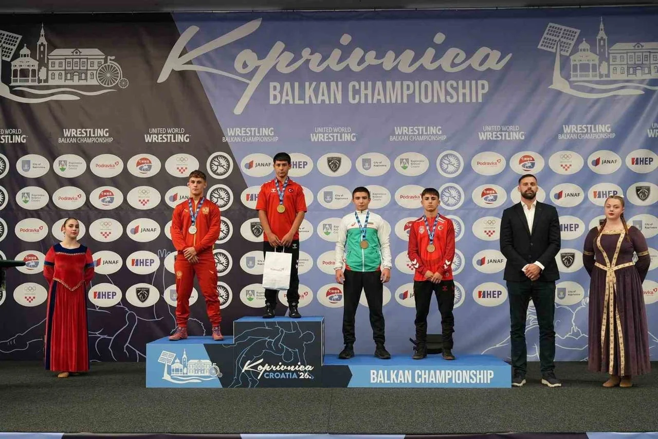ŞAHİNBEY BELEDİYESPOR KULÜBÜ GÜREŞÇİLERİ, HIRVATİSTAN’DAKİ U17 BALKAN GÜREŞ ŞAMPİYONASI’NDA 1...