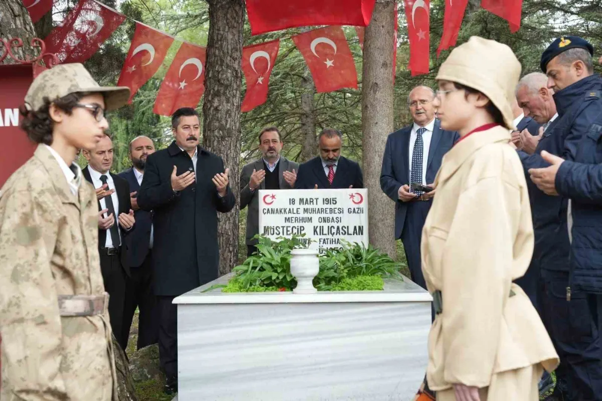 Fransız denizaltısını batıran kahraman Müstecip Onbaşı kabri başında anıldı 1