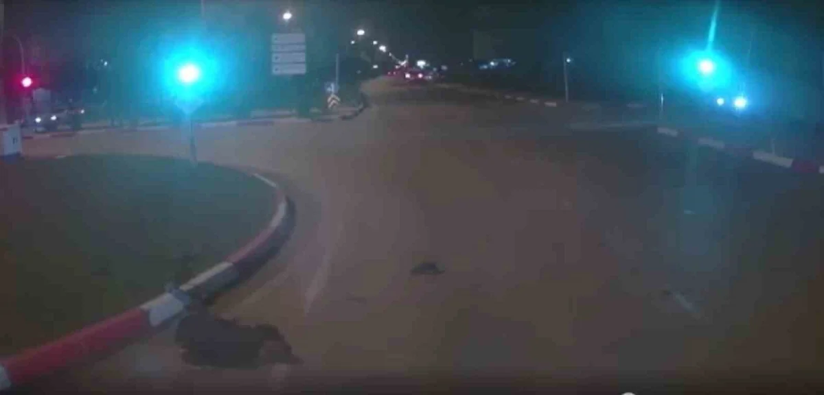 Elazığ'da kamyonun yayaya çarptığı anlar araç kamerasına yansıdı 4