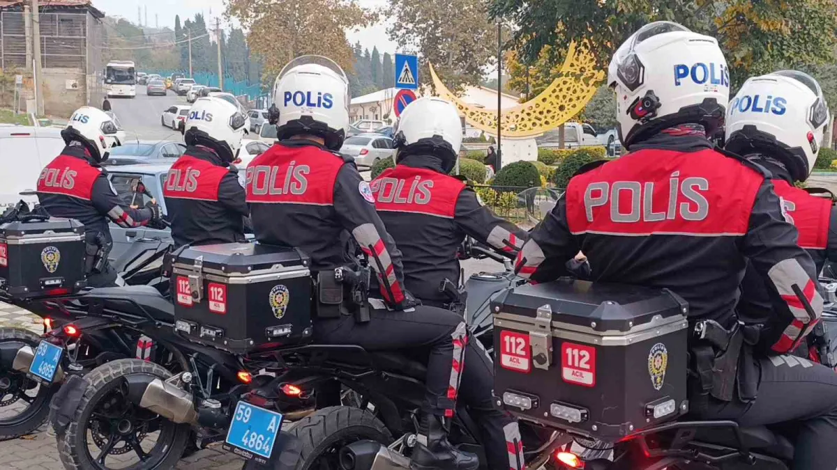 Tekirdağ'da Yunus polislerinden kritik noktada asayiş denetimi 5