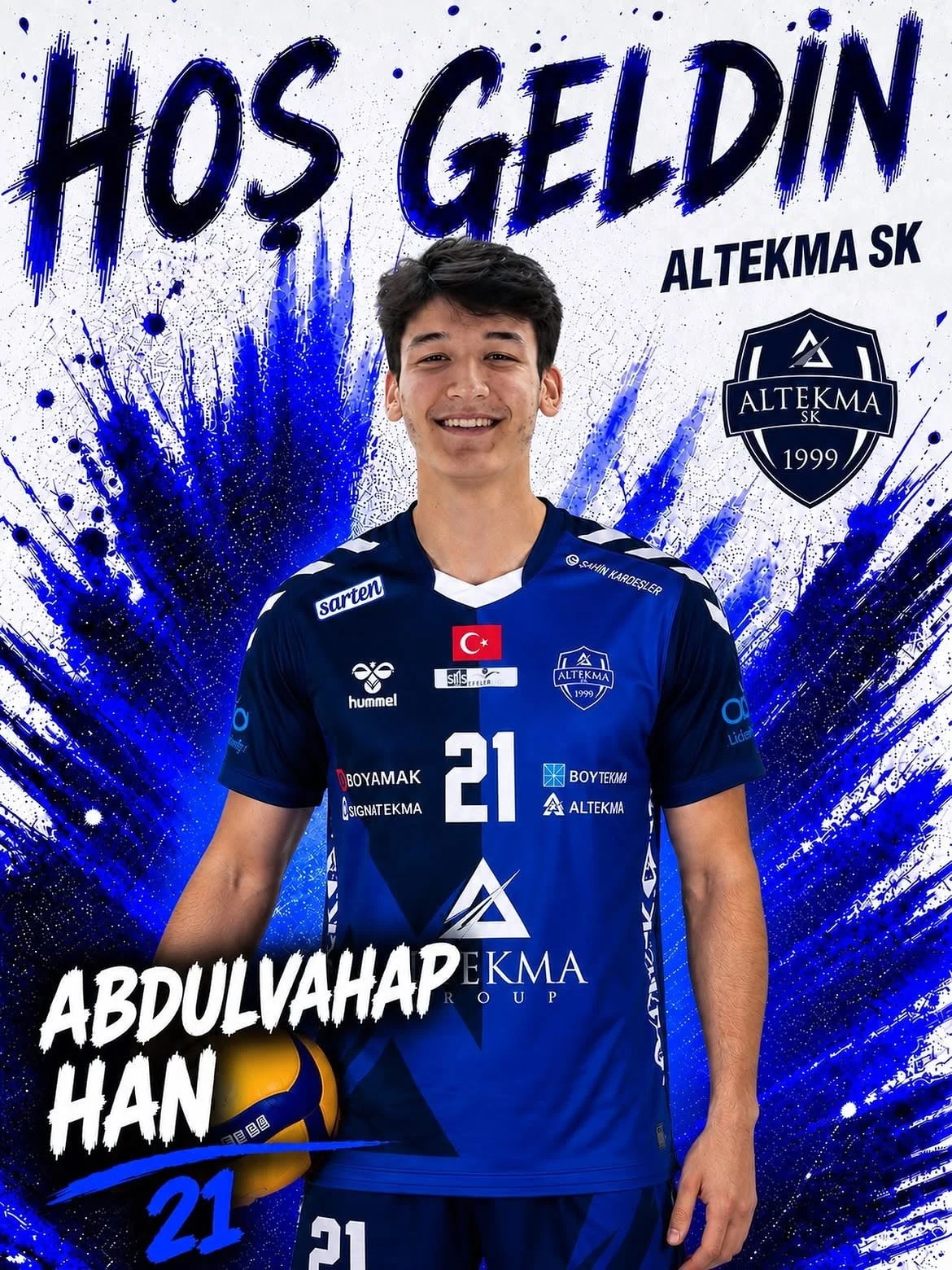 ALTEKMA, FENERBAHÇE ALTYAPISINDAN YETİŞEN 19 YAŞINDAKİ ORTA OYUNCU ABDULVAHAP HAN’I KADROSUNA...
