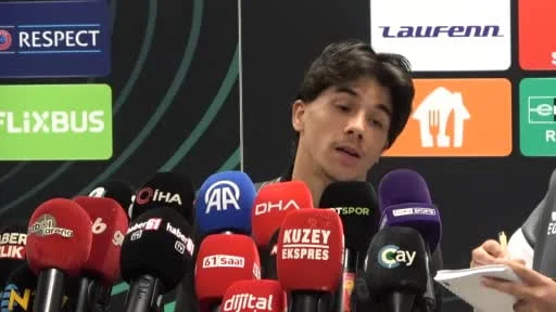 Trabzonspor’un futbolcusu Benjamin Bouchouari, UEFA Konferans Ligi’nde elde ettikleri ikinci...