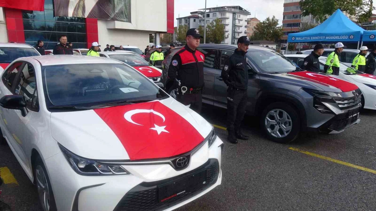 Malatya emniyetinin araç filosu 16 yeni araçla güçlendirildi 4