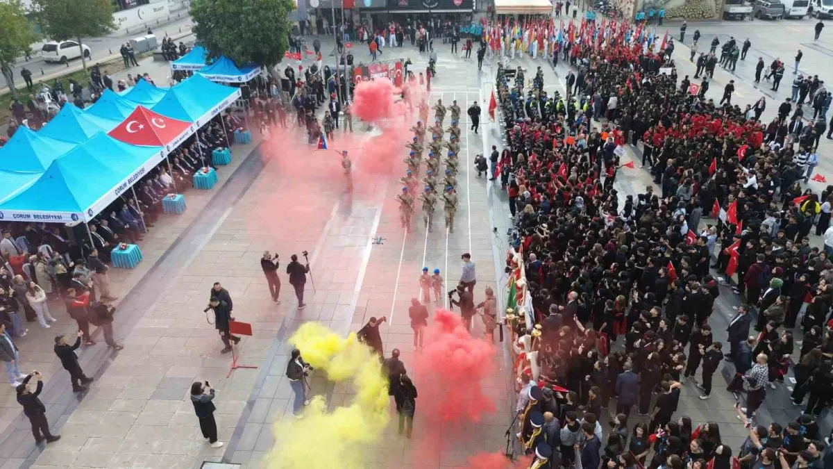 Çorum'da 29 Ekim Cumhuriyet Bayramı törenle kutlandı 1