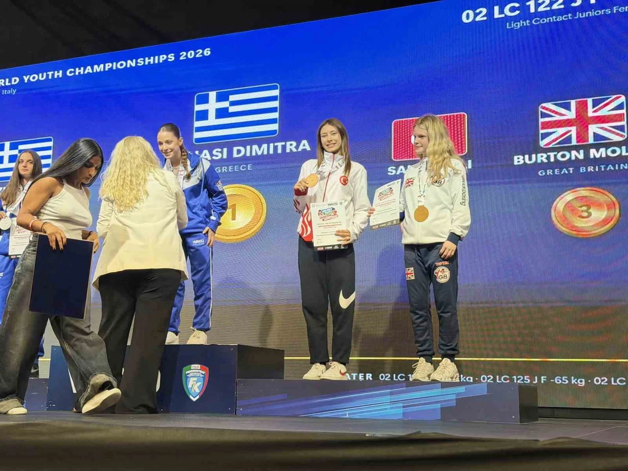 İTALYA’DA DÜZENLENEN 2026 KİCK BOKS DÜNYA ŞAMPİYONASI’NDA 50 KİLO GENÇ BAYANLAR LİGHT CONTACT...